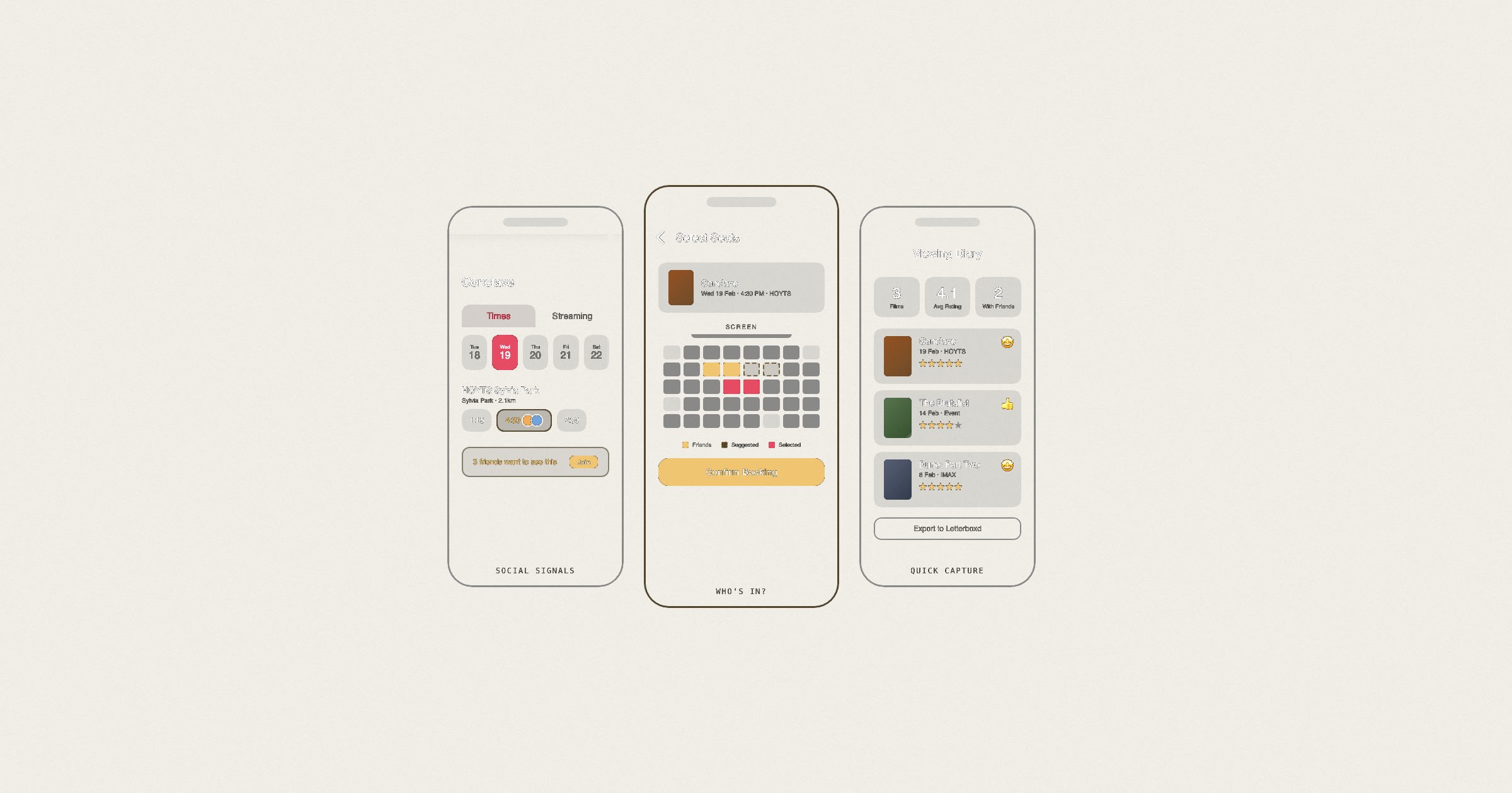 Flicks — Cinema Together: social cinema experience design