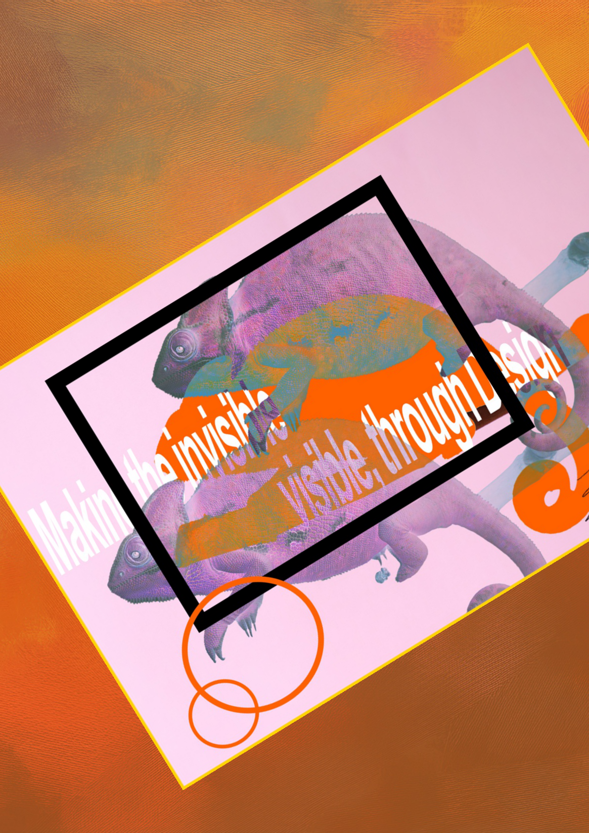 Making the invisible visible through design — collage artwork